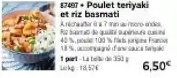 Thiriet Poulet teriyaki et riz basmati offre