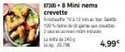 Thiriet 8 Mini nems crevette offre