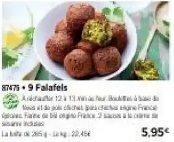 Thiriet 9 falafels offre