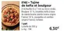 Thiriet Tajine de kefta et boulgour offre