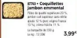 Thiriet Coquillettes jambon emmental offre
