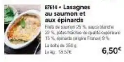 Thiriet Lasagnes au saumon et aux épinards offre