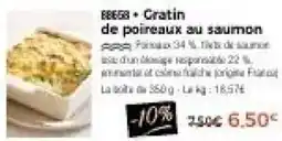 Thiriet Gratin de poireaux au saumon offre