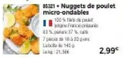 Thiriet Nuggets de poulet micro-ondables offre