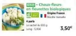 Thiriet Choux-fleurs en fleurettes biologiques offre