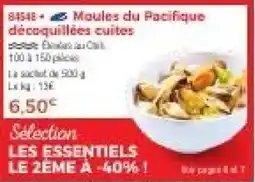 Thiriet Moules du Pacifique décoquillées cuites offre