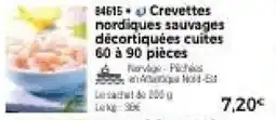 Thiriet Crevettes nordiques sauvages décortiquées cuites 60 à 90 pièces offre