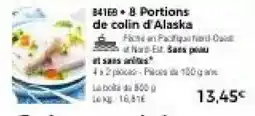 Thiriet 8 portions de colin d'alaska offre