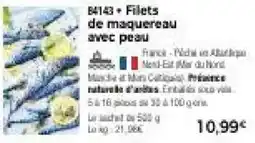 Thiriet Filets de maquereau avec peau offre