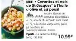Thiriet Crevettes et noix de St-Jacques à l'huile d'olive et au persil offre