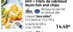 Thiriet Filets de cabillaud façon fish and chips offre