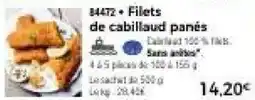 Thiriet Filets de cabillaud panés offre