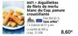Thiriet Aiguillettes de filets de merlu blanc du Cap. panure croustillante offre