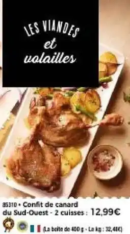 Thiriet Confit de canard offre