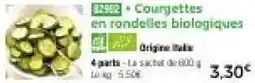 Thiriet Courgettes en rondelles biologiques offre