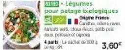 Thiriet Légumes pour potage biologiques offre