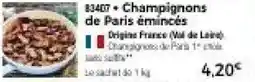 Thiriet Champignons de Paris émincés offre