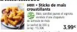 Thiriet Sticks de mais croustillants offre