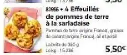 Thiriet 4 effeuillés de pommes de terre à la sarladaise offre