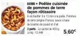 Thiriet Poélée cuisinée de pommes de terre façon rotissoire offre