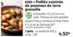 Thiriet Poêlée cuisinée de pommes de terre grenaille offre