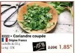 Thiriet Coriandre coupée offre