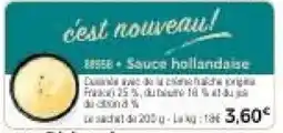 Thiriet Sauce hollandaise offre