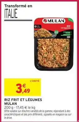 Intermarché RIZ FRIT ET LÉGUMES MULAN offre