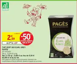 Intermarché THÉ VERT BIO EARL GREY offre