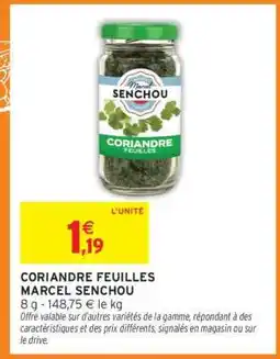Intermarché CORIANDRE FEUILLES MARCEL SENCHOU offre