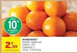 Intermarché Mandarine offre