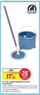 Intermarché KIT DE LAVAGE SMARTEO PLUS ELEPHANT offre