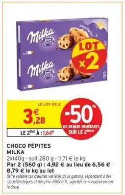 Intermarché Choco Pépites Milka offre