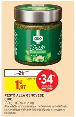 Intermarché Pesto alla Genovese Ciro offre