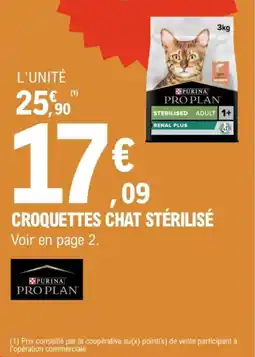 E.Leclerc Brico Croquettes chat stérilisé offre