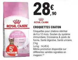 E.Leclerc Brico Royal canin croquettes chaton offre