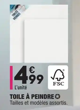 ALDI Toile à Peindre offre