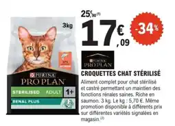 E.Leclerc Brico Purina pro plan croquettes chat stérilisé offre