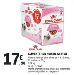 E.Leclerc Brico Royal canin alimentation humide chaton offre