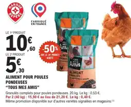E.Leclerc Brico Aliment pour poules pondeuses tous mes amis offre