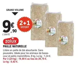 E.Leclerc Brico Paille naturelle zolux offre