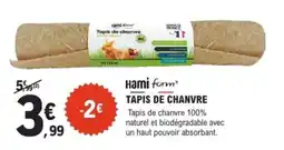 E.Leclerc Brico Hami form tapis de chanvre offre