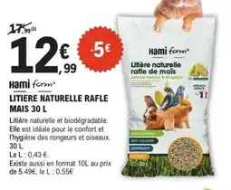 E.Leclerc Brico Hami form litiere naturelle rafle mais offre