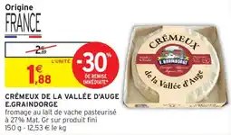 Intermarché Crémeux de la vallée d'auge e.graindorge offre