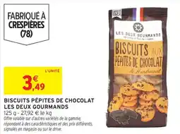 Intermarché Biscuits auk pepites de chocolat les deux gourmands offre