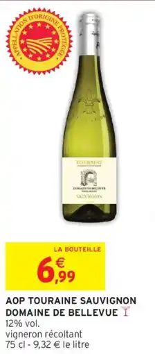 Intermarché Aop touraine sauvignon domaine de bellevue offre