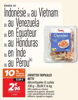 Netto NETTO Crevettes tropicales offre