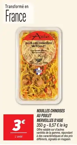 Netto D'ASIE Nouilles chinoises au poulet merveilles offre