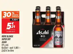 Netto ASAHI Bière blonde super dry offre