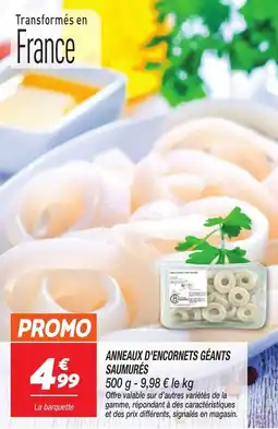 Netto Anneaux d'encornets géants saumurés offre